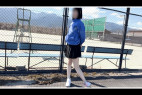 【丸見え】セーラーでストレッチ!かわいいおぱんつ丸見えで大絶景!プリケツ最高!