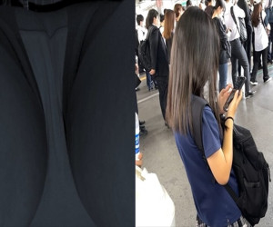 素人プレイ日記65TRAIN目★白黒チェックスカート女子の生態
