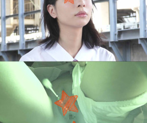 【電車痴かん】顔出し制服JK★夏帆激似の超清純癒し系美少女のパンツを切断して車内で生中出し★そのままトイレに連れ込みイラマ&顔射