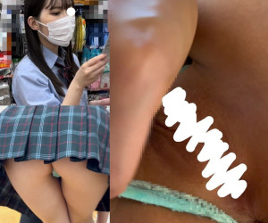 vol.46 (衝撃…カピカピ愛液付きマンポロあり)激カワ清楚 Kのマンスジ透けTを逆さ撮り