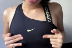 素人貧乳激かわお姉さんの変態オナニー
